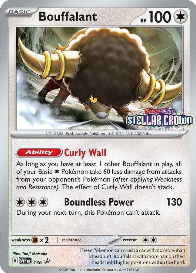 Bouffalant (SVP136) [Scarlet & Violet: Black Star Promos] - Pokémon - Card Brawlers | Quebec | Canada |