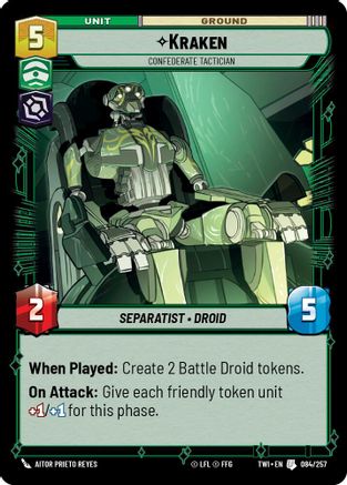 Kraken - Confederate Tactician (084/257) (084/257) [Twilight of the Republic] - Fantasy Flight Games - Card Brawlers | Quebec | Canada |