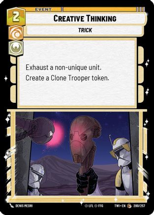 Creative Thinking (200/257) (200/257) [Twilight of the Republic] - Fantasy Flight Games - Card Brawlers | Quebec | Canada |