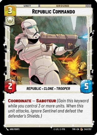 Republic Commando (243/257) (243/257) [Twilight of the Republic] - Fantasy Flight Games - Card Brawlers | Quebec | Canada |