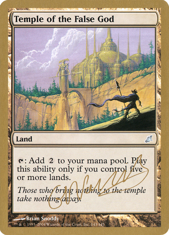 Temple of the False God (Gabriel Nassif) [World Championship Decks 2004] - Magic: The Gathering - Card Brawlers | Quebec | Canada |