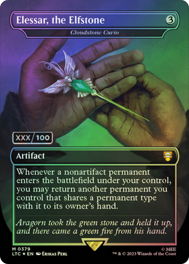 Elessar, the Elfstone - Cloudstone Curio (Serialized) [The Lord of the Rings: Tales of Middle-Earth Commander] - Magic: The Gathering - Card Brawlers | Quebec | Canada |