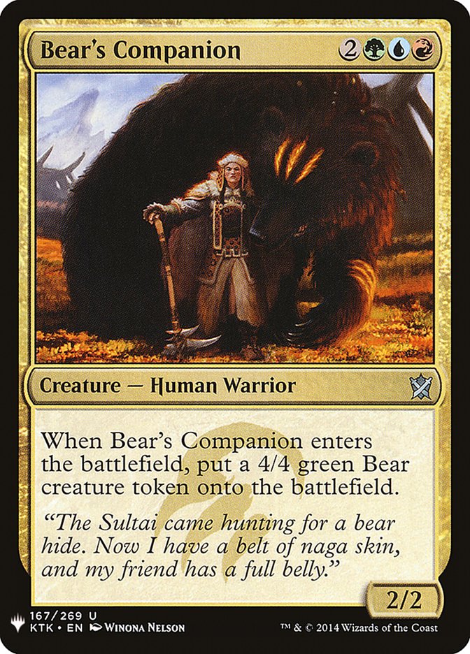 Bear's Companion [Mystery Booster] - Magic: The Gathering - Card Brawlers | Quebec | Canada |