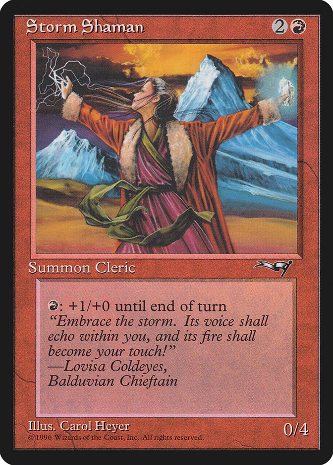 Storm Shaman (Female) [Alliances] - Magic: The Gathering - Card Brawlers | Quebec | Canada |