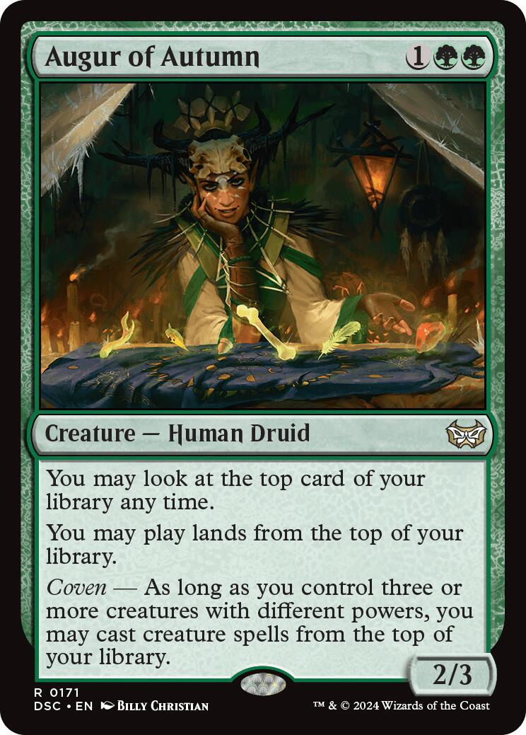 Augur of Autumn [Duskmourn: House of Horror Commander] - Magic: The Gathering - Card Brawlers | Quebec | Canada |