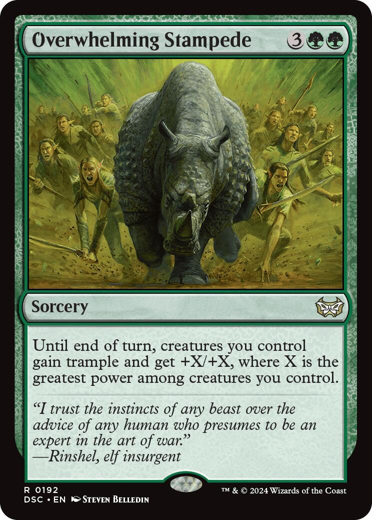 Overwhelming Stampede [Duskmourn: House of Horror Commander] - Magic: The Gathering - Card Brawlers | Quebec | Canada |