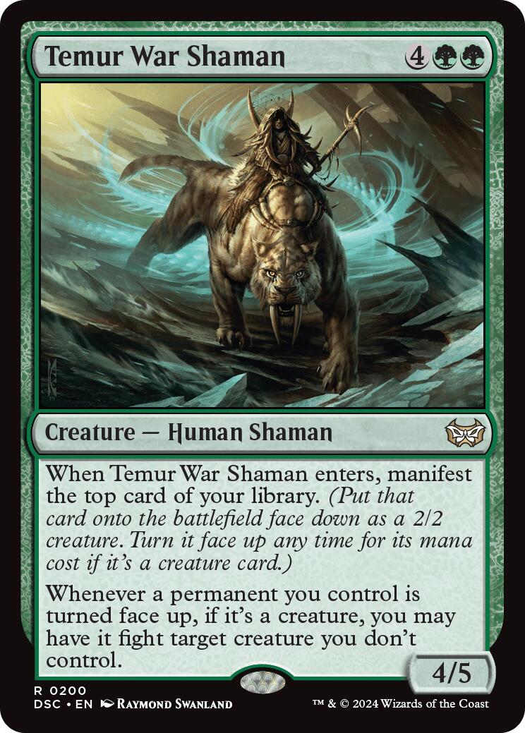 Temur War Shaman [Duskmourn: House of Horror Commander] - Magic: The Gathering - Card Brawlers | Quebec | Canada |