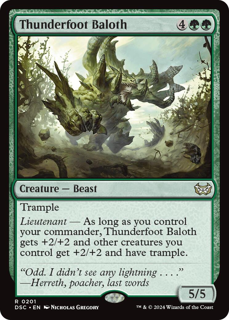Thunderfoot Baloth [Duskmourn: House of Horror Commander] - Magic: The Gathering - Card Brawlers | Quebec | Canada |