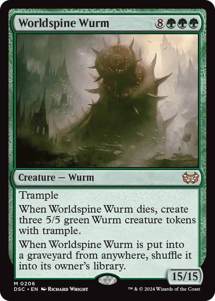 Worldspine Wurm [Duskmourn: House of Horror Commander] - Magic: The Gathering - Card Brawlers | Quebec | Canada |