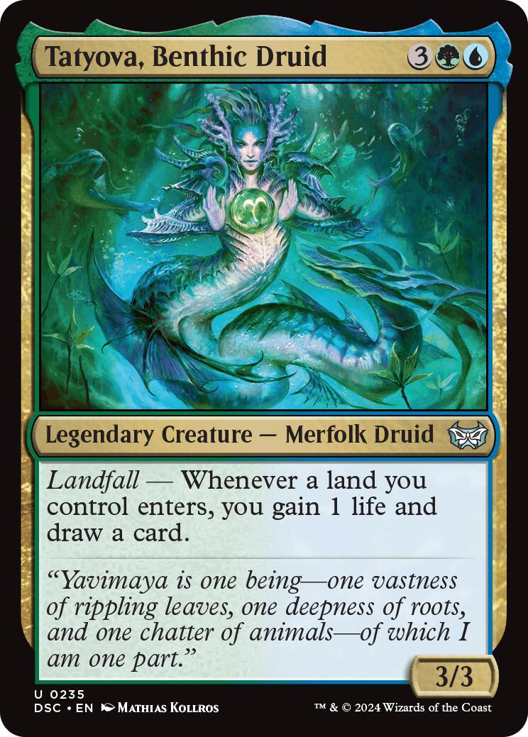 Tatyova, Benthic Druid [Duskmourn: House of Horror Commander] - Magic: The Gathering - Card Brawlers | Quebec | Canada |
