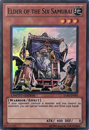Elder of the Six Samurai [SAAS-EN001] Super Rare - Yu-Gi-Oh! - Card Brawlers | Quebec | Canada |
