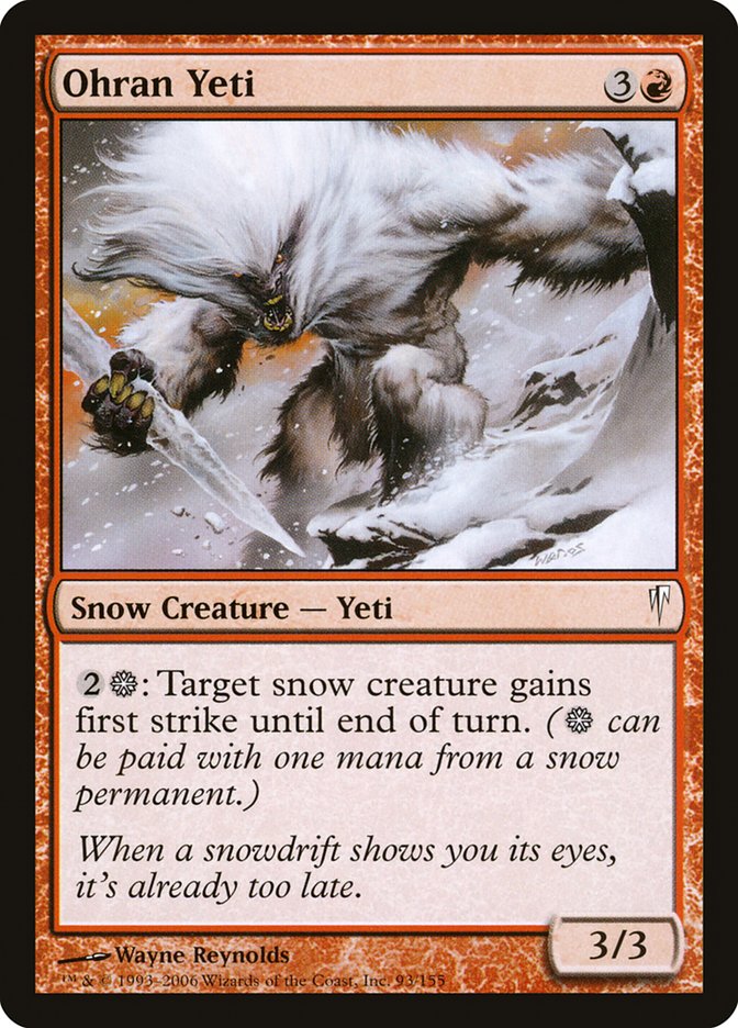 Ohran Yeti [Coldsnap] - Magic: The Gathering - Card Brawlers | Quebec | Canada |