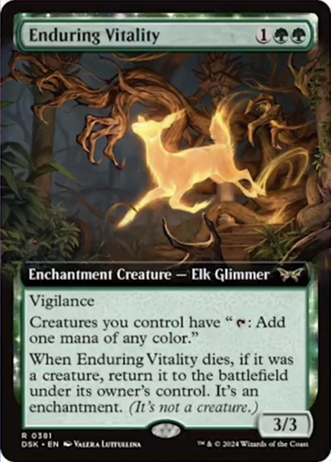 Enduring Vitality (Extended Art) [Duskmourn: House of Horror] - Magic: The Gathering - Card Brawlers | Quebec | Canada |