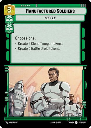 Manufactured Soldiers (102/257) (102/257) [Twilight of the Republic] - Fantasy Flight Games - Card Brawlers | Quebec | Canada |