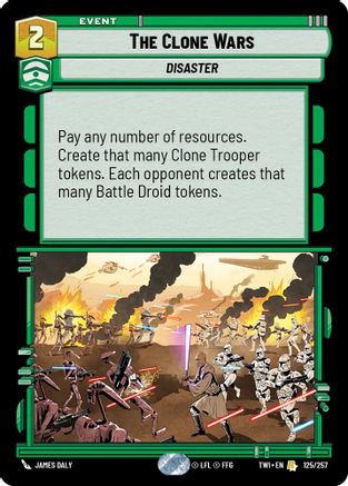 The Clone Wars (125/257) (125/257) [Twilight of the Republic] - Fantasy Flight Games - Card Brawlers | Quebec | Canada |