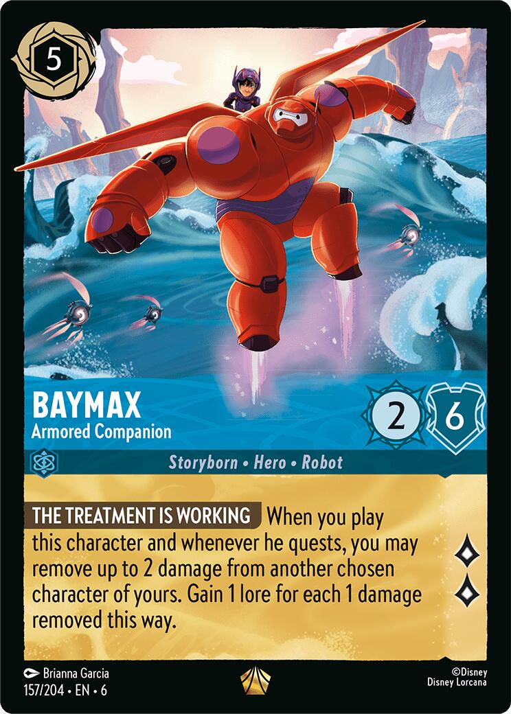 Baymax - Armored Companion (157/204) [Azurite Sea] - Disney - Card Brawlers | Quebec | Canada |