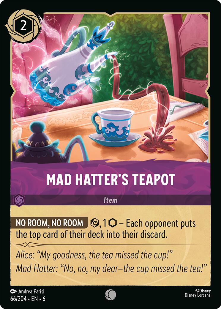Mad Hatter's Teapot (66/204) [Azurite Sea] - Disney - Card Brawlers | Quebec | Canada |