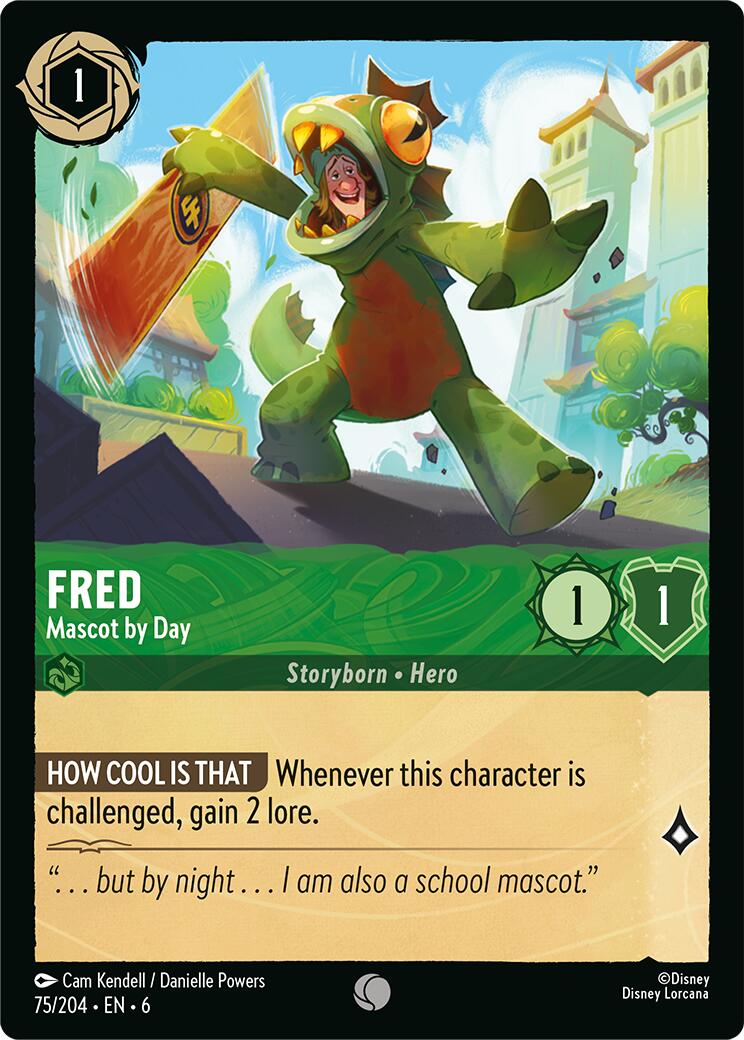 Fred - Mascot by Day (75/204) [Azurite Sea] - Disney - Card Brawlers | Quebec | Canada |
