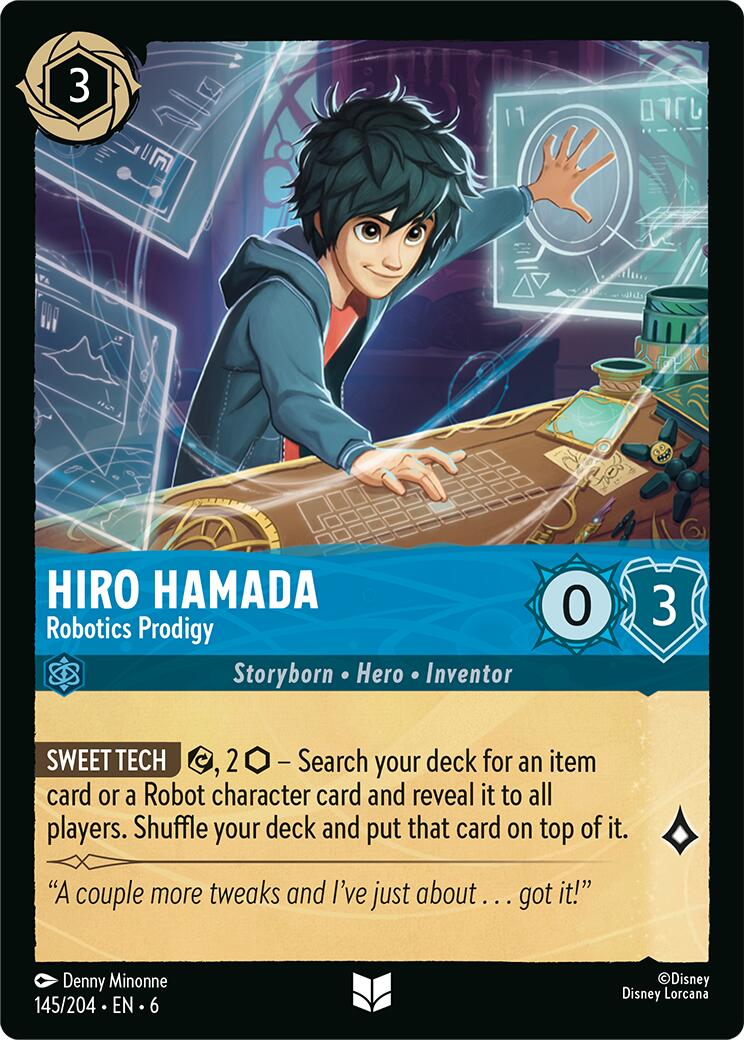 Hiro Hamada - Robotics Prodigy (145/204) [Azurite Sea] - Disney - Card Brawlers | Quebec | Canada |