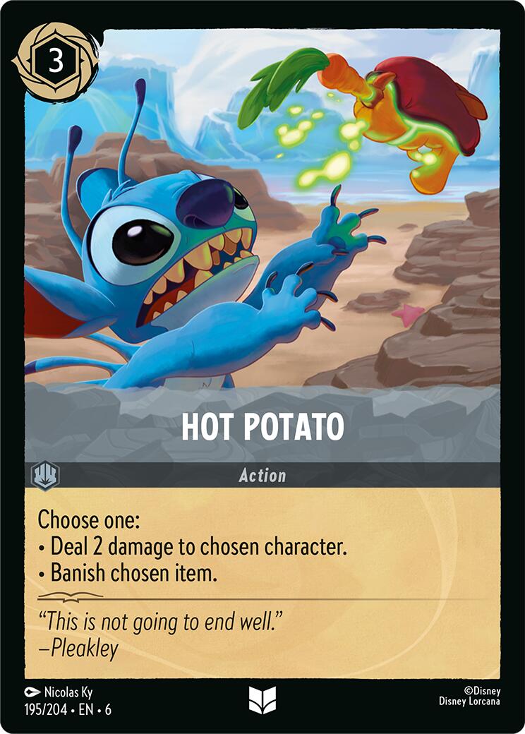 Hot Potato (195/204) [Azurite Sea] - Disney - Card Brawlers | Quebec | Canada |