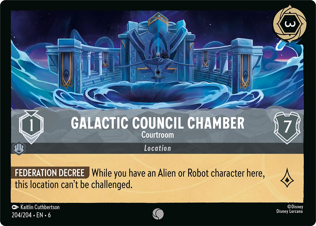 Galactic Council Chamber - Courtroom (204/204) [Azurite Sea] - Disney - Card Brawlers | Quebec | Canada |