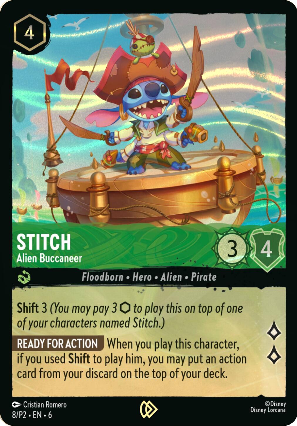 Stitch - Alien Buccaneer (Stitch Collector's Gift Set Promo) (8) [Promo Cards] - Disney - Card Brawlers | Quebec | Canada |