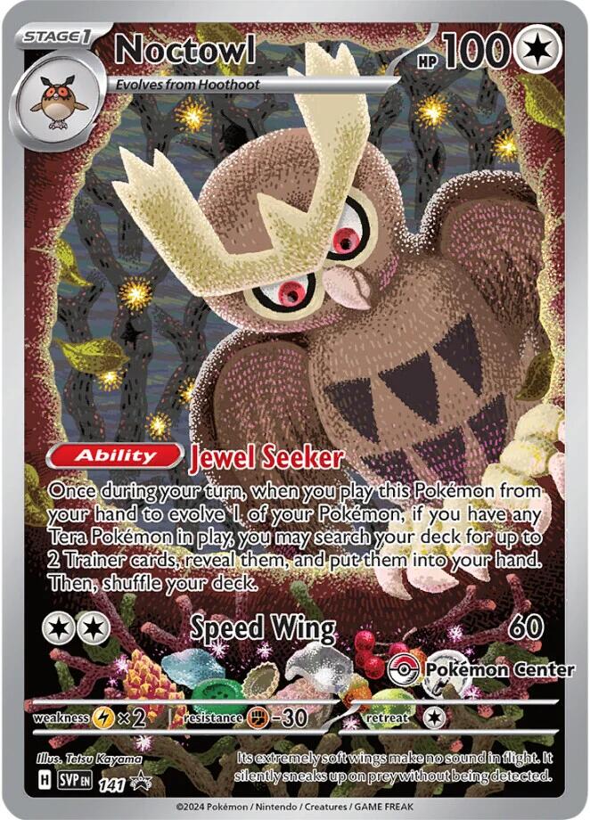 Noctowl (141) (Pokemon Center Exclusive) [Scarlet & Violet: Black Star Promos] - Pokémon - Card Brawlers | Quebec | Canada |