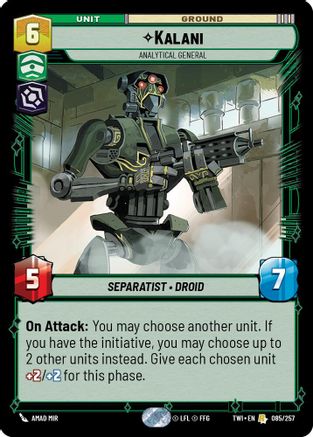 Kalani - Analytical General (085/257) (085/257) [Twilight of the Republic] - Fantasy Flight Games - Card Brawlers | Quebec | Canada |