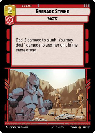 Grenade Strike (171/257) (171/257) [Twilight of the Republic] - Fantasy Flight Games - Card Brawlers | Quebec | Canada |