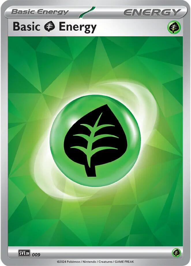 Basic Grass Energy (009)(Holo) [Scarlet & Violet: Stellar Crown] - Pokémon - Card Brawlers | Quebec | Canada |