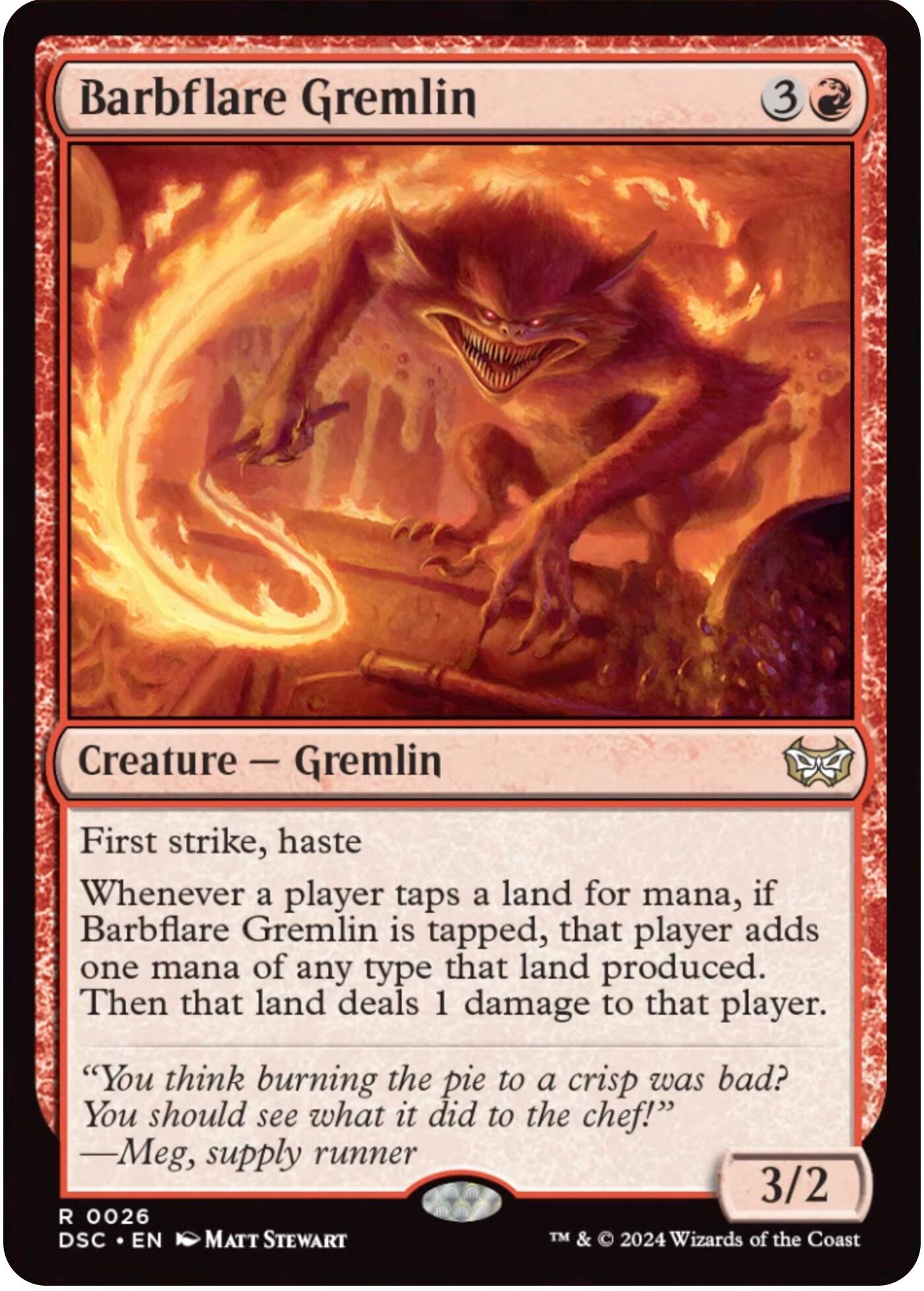 Barbflare Germlin [Duskmourn: House of Horror Commander] - Magic: The Gathering - Card Brawlers | Quebec | Canada |