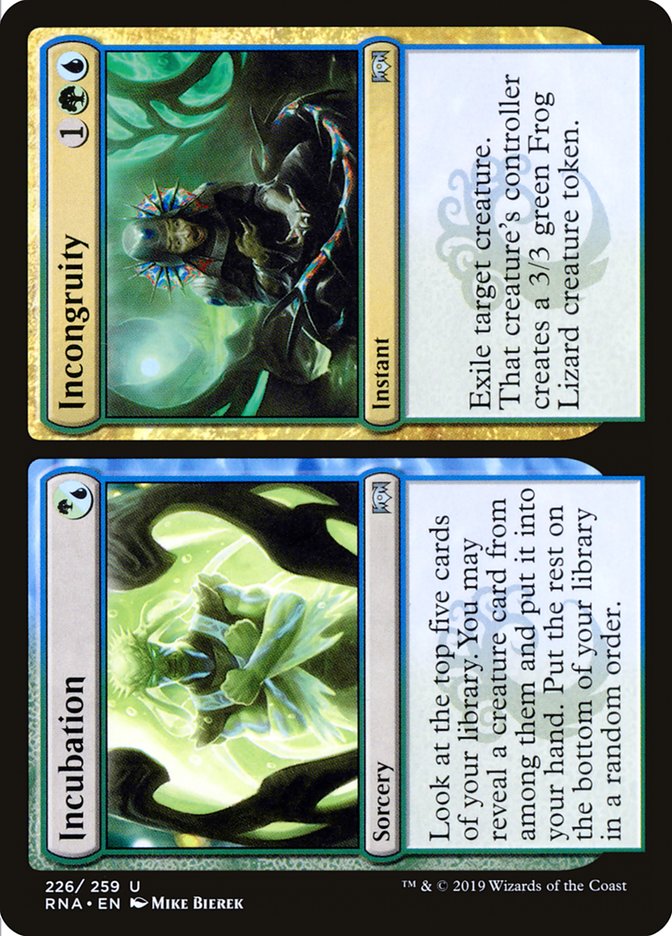 Incubation // Incongruity [Ravnica Allegiance] - Magic: The Gathering - Card Brawlers | Quebec | Canada |
