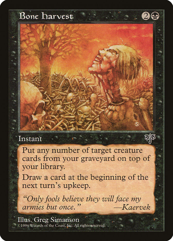 Bone Harvest [Mirage] - Magic: The Gathering - Card Brawlers | Quebec | Canada |