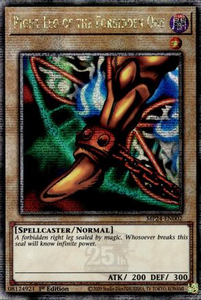 Right Leg of the Forbidden One [MP24-EN002] Quarter Century Secret Rare - Yu-Gi-Oh! - Card Brawlers | Quebec | Canada |