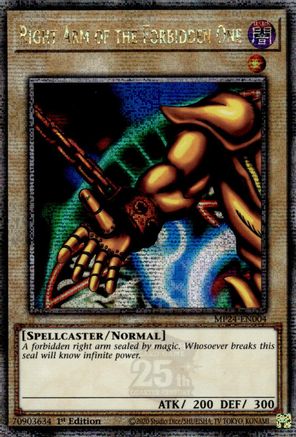 Right Arm of the Forbidden One [MP24-EN004] Quarter Century Secret Rare - Yu-Gi-Oh! - Card Brawlers | Quebec | Canada |