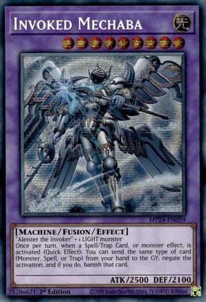 Invoked Mechaba (Alternate Art) [MP24-EN059]  Secret Rare Misprint - Yu-Gi-Oh! - Card Brawlers | Quebec | Canada |