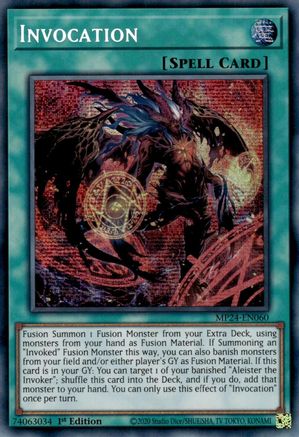 Invocation (Alternate Art) [MP24-EN060]  Secret Rare Misprint - Yu-Gi-Oh! - Card Brawlers | Quebec | Canada |