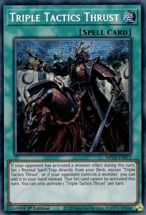 Triple Tactics Thrust [MP24-EN073] Prismatic Secret Rare - Yu-Gi-Oh! - Card Brawlers | Quebec | Canada |