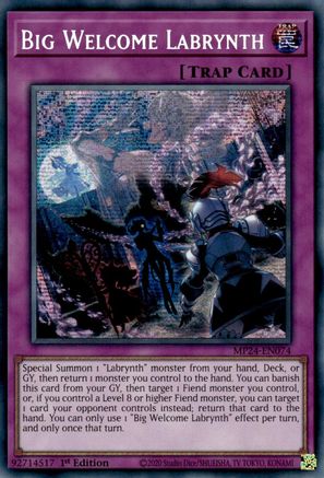 Big Welcome Labrynth [MP24-EN074] Prismatic Secret Rare - Yu-Gi-Oh! - Card Brawlers | Quebec | Canada |