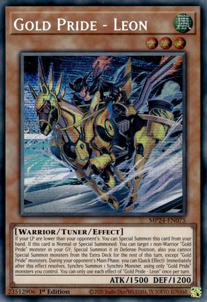 Gold Pride - Leon [MP24-EN075]  Secret Rare Misprint - Yu-Gi-Oh! - Card Brawlers | Quebec | Canada |