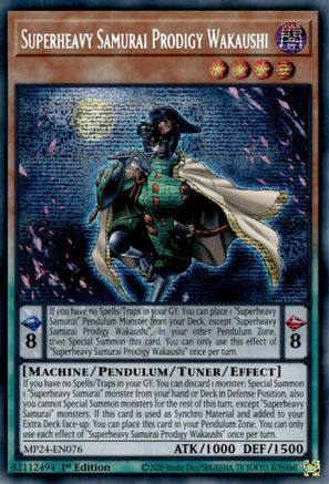 Superheavy Samurai Prodigy Wakaushi [MP24-EN076]  Secret Rare Misprint - Yu-Gi-Oh! - Card Brawlers | Quebec | Canada |