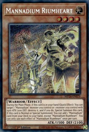 Mannadium Riumheart [MP24-EN079]  Secret Rare Misprint - Yu-Gi-Oh! - Card Brawlers | Quebec | Canada |