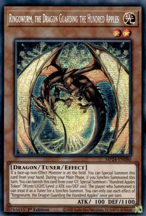Ringowurm, the Dragon Guarding the Hundred Apples [MP24-EN080] Prismatic Secret Rare - Yu-Gi-Oh! - Card Brawlers | Quebec | Canada |