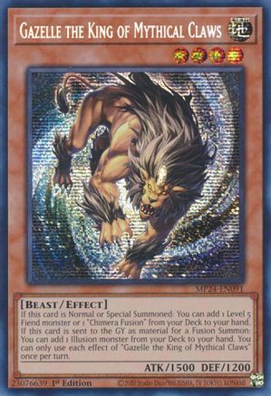Gazelle the King of Mythical Claws [MP24-EN091] Prismatic Secret Rare - Yu-Gi-Oh! - Card Brawlers | Quebec | Canada |
