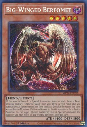 Big-Winged Berfomet [MP24-EN092]  Secret Rare Misprint - Yu-Gi-Oh! - Card Brawlers | Quebec | Canada |