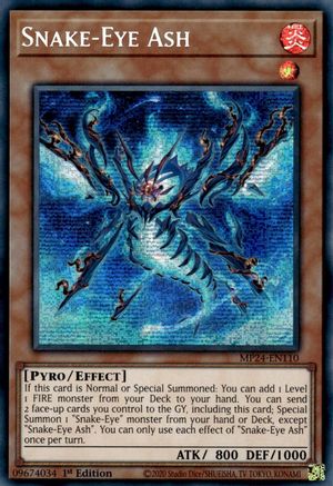 Snake-Eye Ash [MP24-EN110]  Secret Rare Misprint - Yu-Gi-Oh! - Card Brawlers | Quebec | Canada |