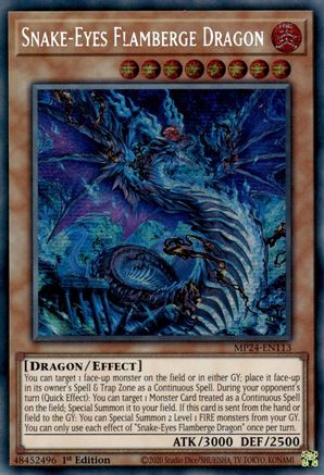 Snake-Eyes Flamberge Dragon [MP24-EN113]  Secret Rare Misprint - Yu-Gi-Oh! - Card Brawlers | Quebec | Canada |