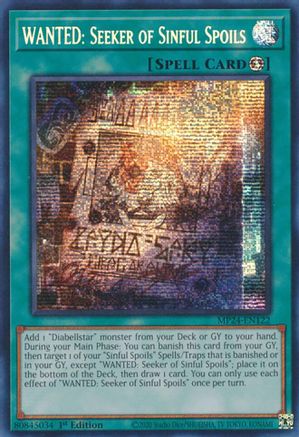 WANTED: Seeker of Sinful Spoils [MP24-EN122] Prismatic Secret Rare - Yu-Gi-Oh! - Card Brawlers | Quebec | Canada |