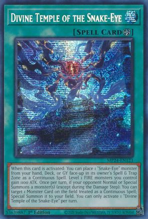 Divine Temple of the Snake-Eye [MP24-EN123] Prismatic Secret Rare - Yu-Gi-Oh! - Card Brawlers | Quebec | Canada |