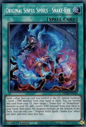 Original Sinful Spoils - Snake-Eye [MP24-EN124]  Secret Rare Misprint - Yu-Gi-Oh! - Card Brawlers | Quebec | Canada |
